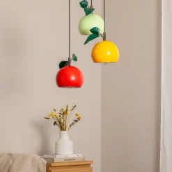 Hængelampe Apple mix, farverig, metal, Ø 42 cm, 3 lyskilder, E27