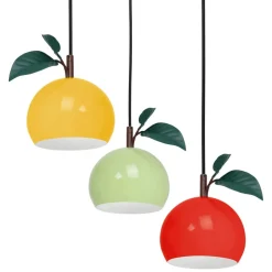 Hængelampe Apple mix, farverig, metal, Ø 42 cm, 3 lyskilder, E27