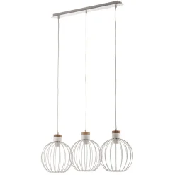 Hængelampe Barbado, 3 lyskilder i hvid