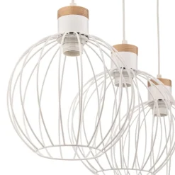 Hængelampe Barbado, 3 lyskilder i hvid