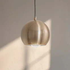 Hængelampe Berceste 9201, Ø 15 cm, guld, jern, E27