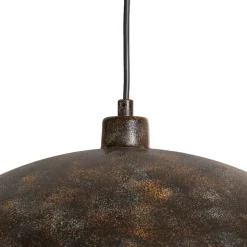 Hængelampe Berceste, Ø 60 cm, gammel messing, metal