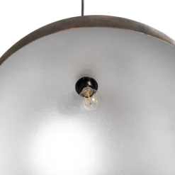 Hængelampe Berceste, Ø 60 cm, gammel messing, metal