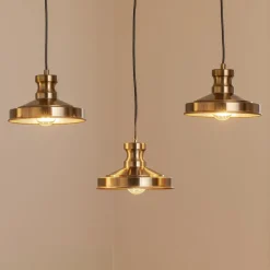 Hængelampe Berceste 9263, 3 lyskilder, antik messingfarvet, E27