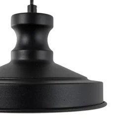 Hængelampe Berceste, sort, metal, Ø 22 cm, E27