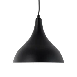 Hængelampe Berceste, sort/kobber, Ø 22 cm, jern