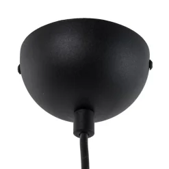 Hængelampe Berceste, sort/kobber, Ø 22 cm, jern