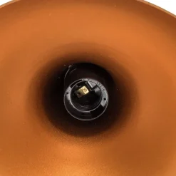 Hængelampe Berceste, sort/kobber, Ø 22 cm, jern