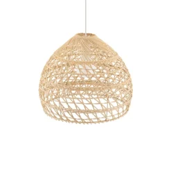 Hængelampe BOHO, Ø 43 cm, naturbrun, rattan, E27