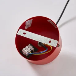 Hængelampe CLASS, rød/hvid, Ø 36 cm, metal