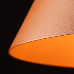 Hængelampe Cono, 1 lyskilde, Ø 25 cm, orange, E27