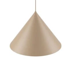 Hængelampe Cono, 1 lyskilde, Ø 50 cm, sand, E27