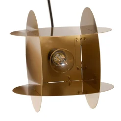 Hængelampe Corner, guldfarvet, 25 x 25 cm, metal, E27