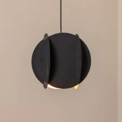 Hængelampe Corner, sort, 25 x 25 cm, metal, E27