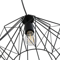 Hængelampe Diamond, sort, metal, Ø 37 cm, E27