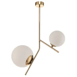 Hængelampe Dione, 2 lyskilder, guld