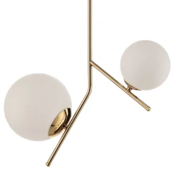 Hængelampe Dione, 2 lyskilder, guld