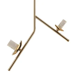 Hængelampe Dione, 2 lyskilder, guld