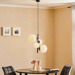 Hængelampe Dione, 4 lyskilder, sort