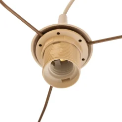 Hængelampe Duo marineblå/grå/guld Ø40cm 1flammig