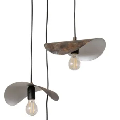 Hængelampe Eger, 3 lyskilder, sort, metal, Ø 50 cm