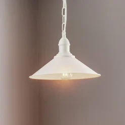 Hængelampe Elmo, 1 lyskilde, hvid