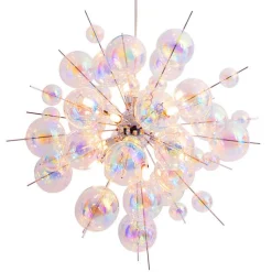 Hængelampe Explosion i glas, 10 lyskilder