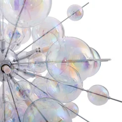 Hængelampe Explosion i glas, 10 lyskilder
