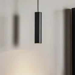 Hængelampe Eye, højde skærm 25 cm, sort