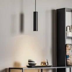 Hængelampe Eye, højde skærm 25 cm, sort