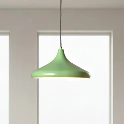 Hængelampe Eysan, mintgrøn, metal, Ø 35 cm, E27