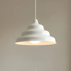 Hængelampe Fala, hvid, Ø 23 cm, glas