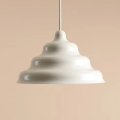 Hængelampe Fala, hvid, Ø 23 cm, glas