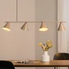 Hængelampe Form 4, beige, metal, 4 lyskilder, kegle, E27