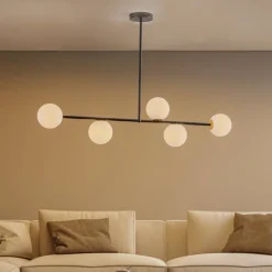 Hængelampe Gama 5, 5 lyskilder, sort