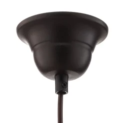 Hængelampe Garret I i mørkebrun/kobber Ø 50 cm