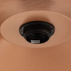 Hængelampe Garret I i mørkebrun/kobber Ø 50 cm