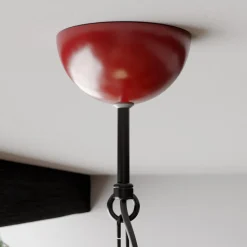 Hængelampe Iron, rød