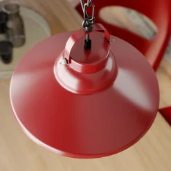 Hængelampe Iron, rød