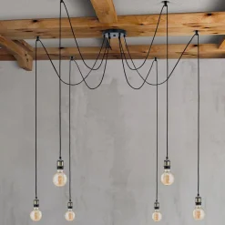 Hængelampe Jailhouse, 6 lyskilder