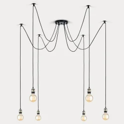 Hængelampe Jailhouse, 6 lyskilder