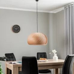 Hængelampe Janne, bøgetræ, Ø 53 cm, E27