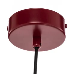 Hængelampe Joel, vinrød/hvid, 4 lyskilder