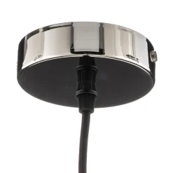 Hængelampe Leana, glas klar, 1 lyskilde, krom