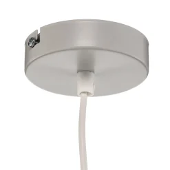 Hængelampe Nanu i metal lysegrå 1 lyskilde