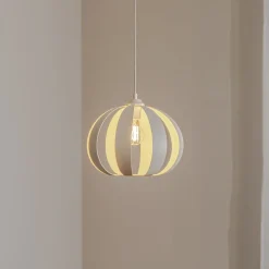 Hængelampe Newton, 1 lyskilde, sandfarvet, metal