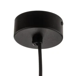 Hængelampe Polaris, spejlet glas, kobber