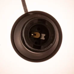 Hængelampe Polaris, spejlet glas, kobber