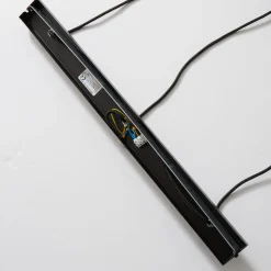 Hængelampe Rif, lineær med 3 lyskilder, sort