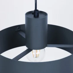 Hængelampe Rif M, antracit, 1 lyskilde, Ø 25 cm, stål